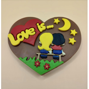Шоколадная плитка "Love is..." Шоколадная плитка "Love is..."